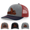 Heather Grey/Cardinal/Navy