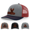 Heather Grey/Cardinal/Navy